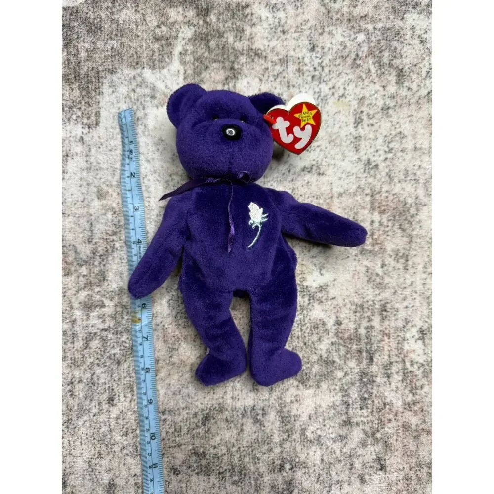 RARE 1st EDITION Ty Beanie Baby PRINCESS Diana Bear 1997 Perfect